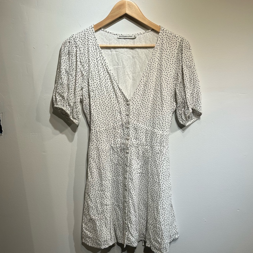 Abercrombie & Fitch Puff Sleeve Mini Dress - Picture 3 of 10